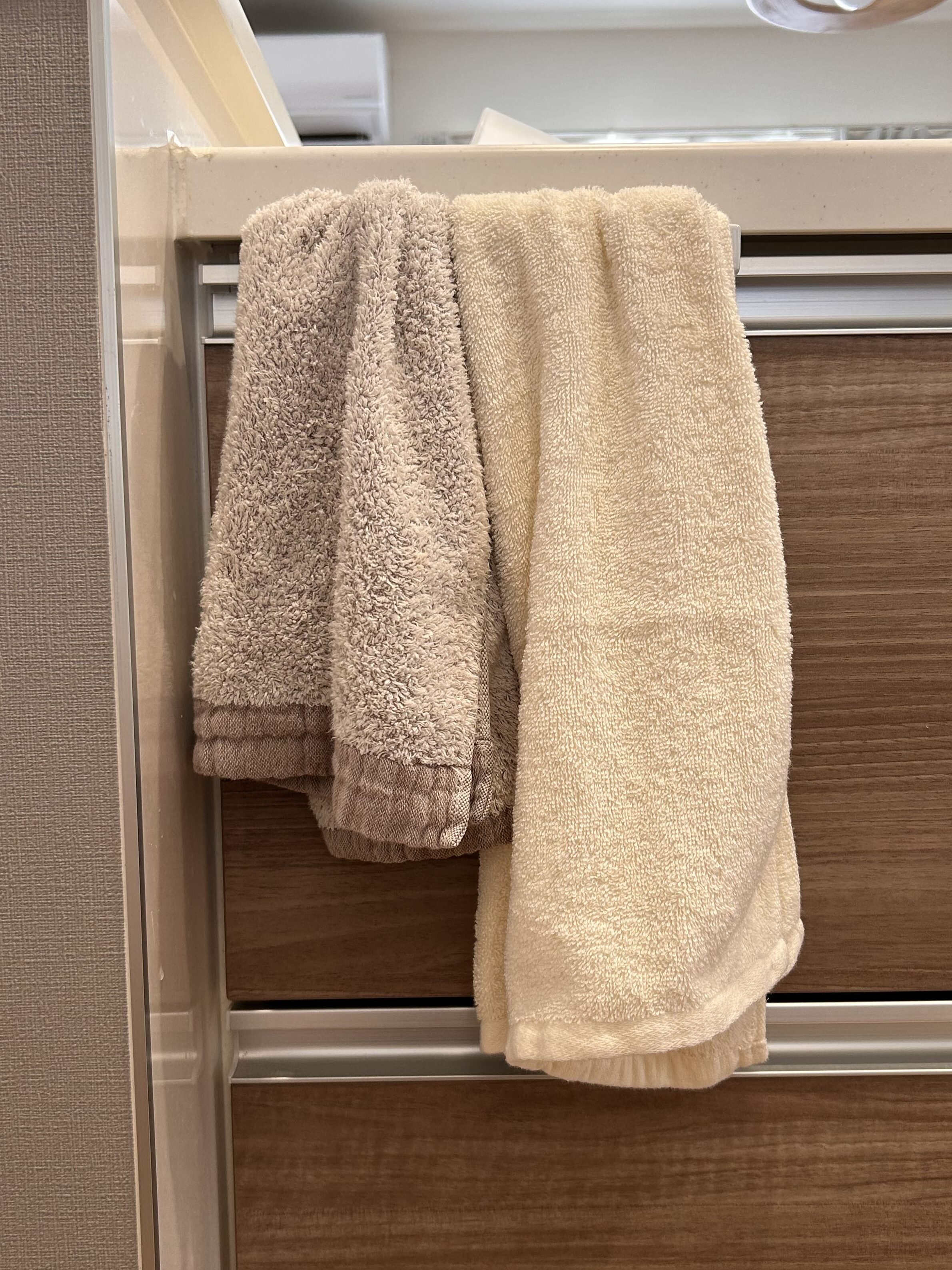 短いタオルとファイスタオル比較